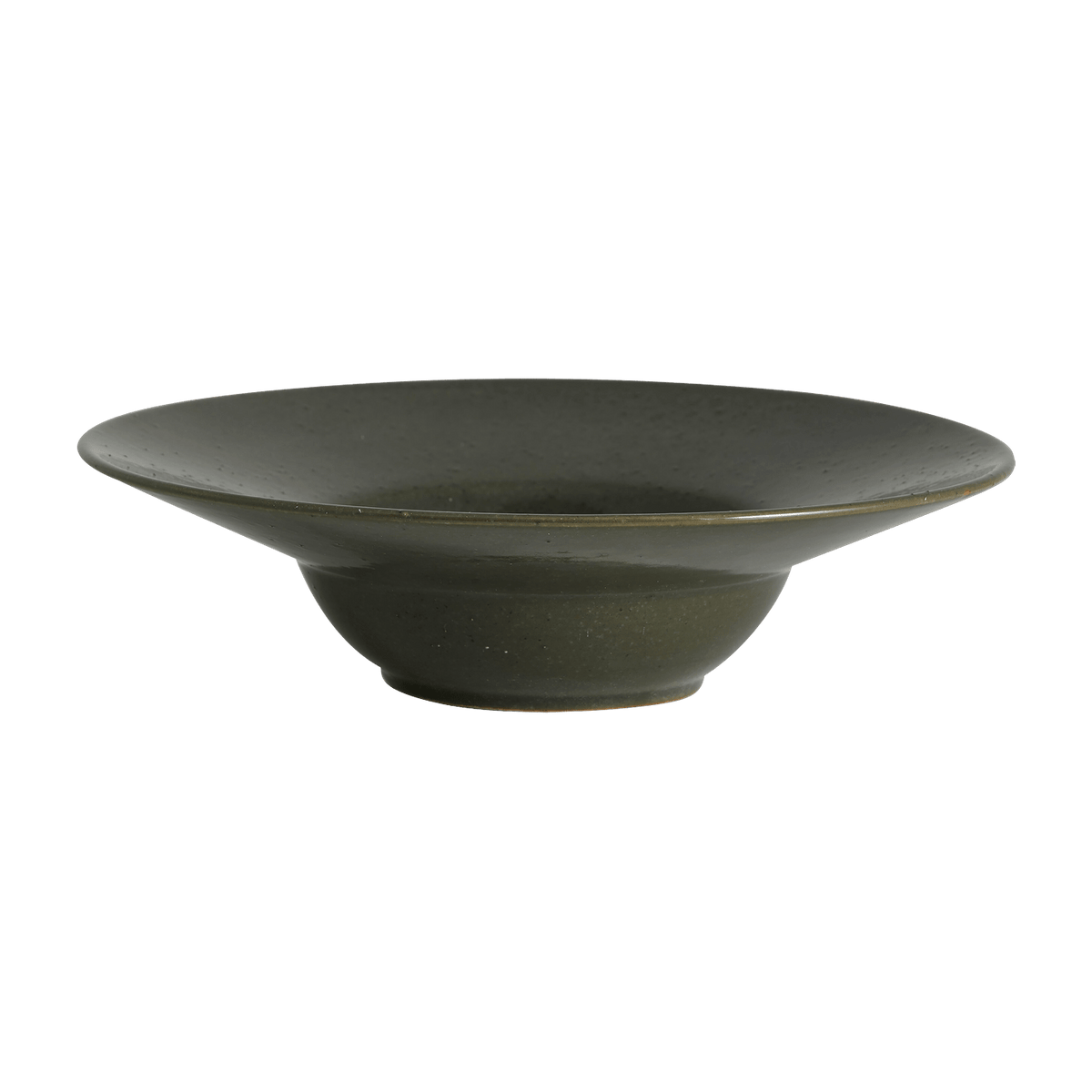 Assiette pour pâtes en céramique vert foncé Grawa - Nordal - The Cool Republic