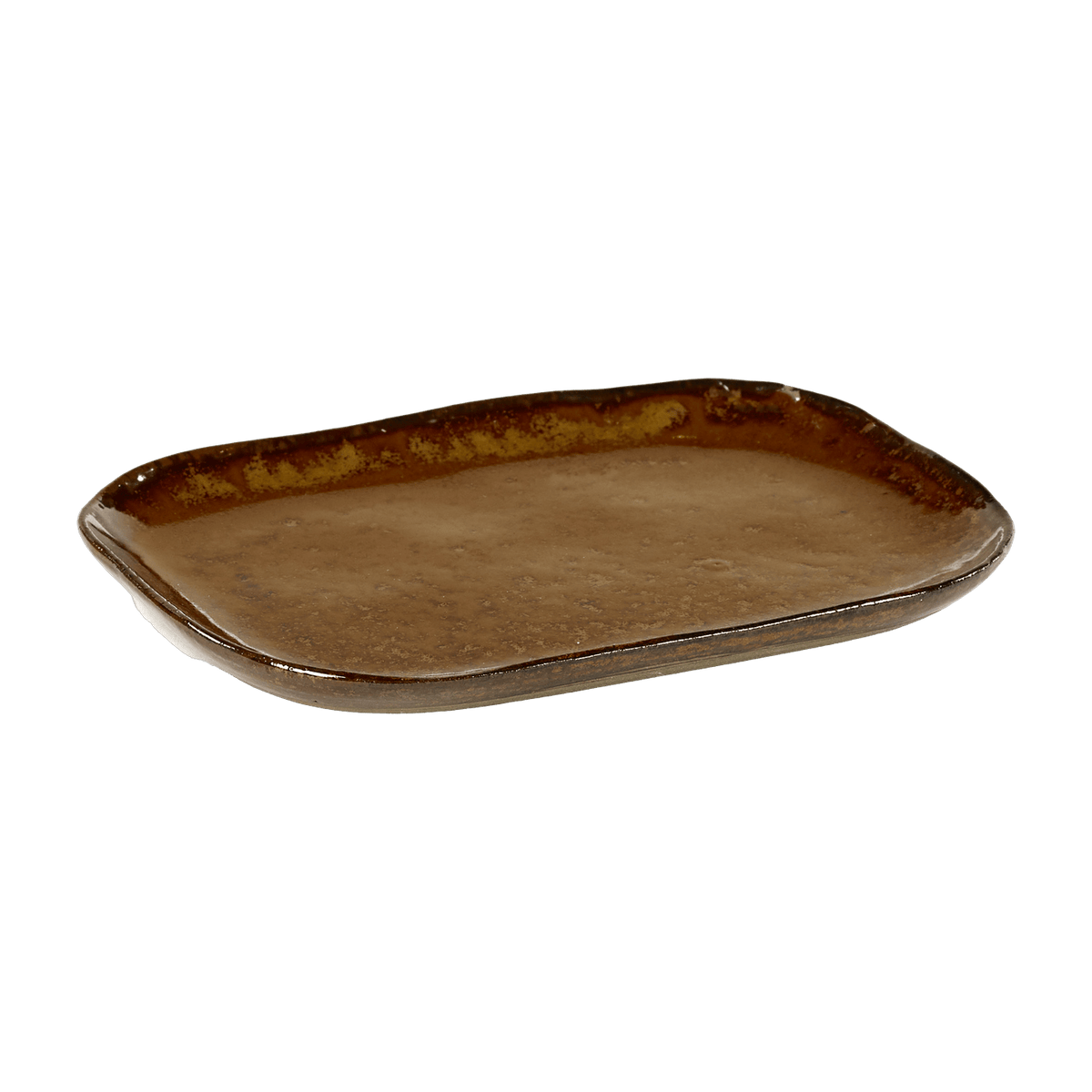 Assiette rectangulaire 14,5 x 10,5 cm ocre Merci N°3 - Serax - The Cool Republic