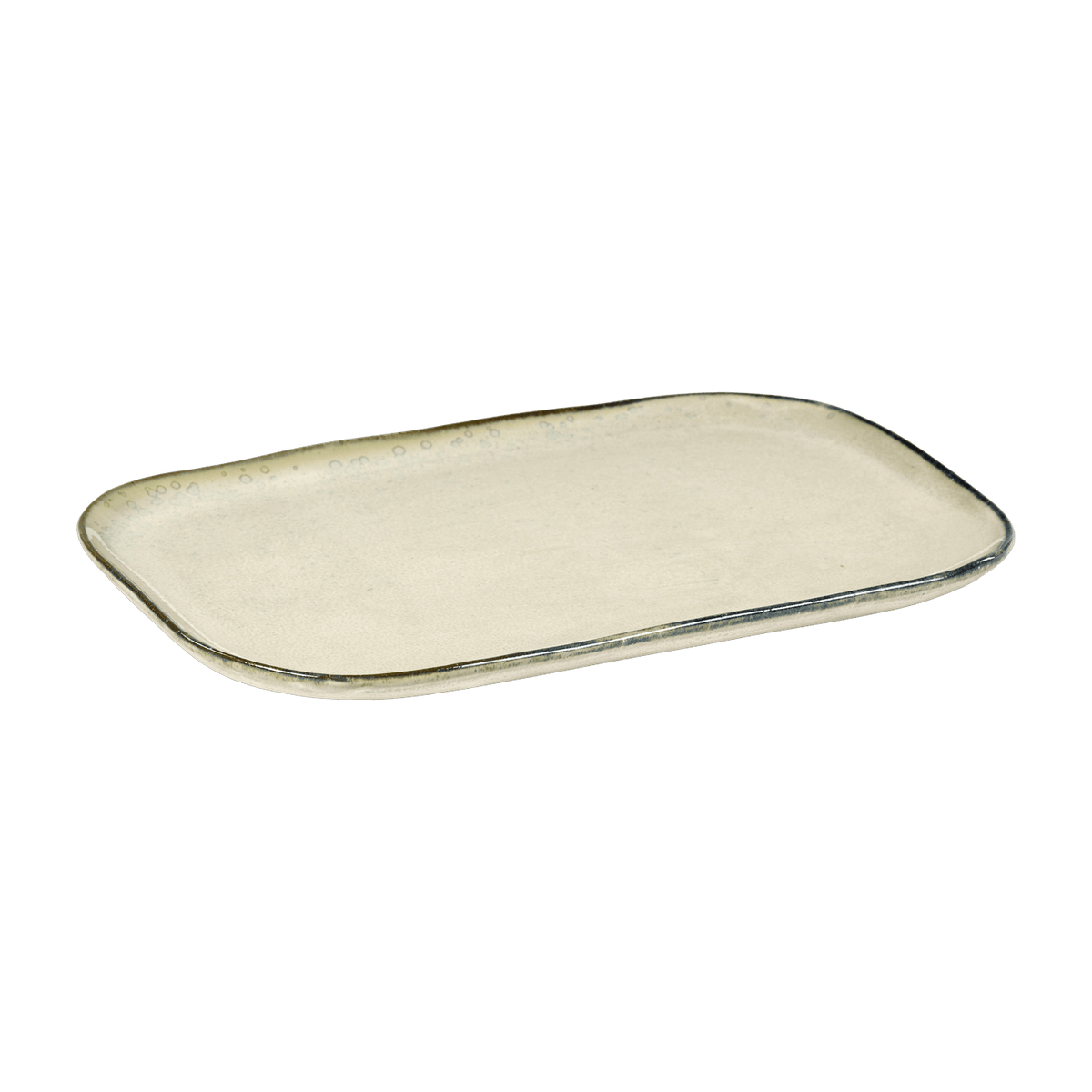 Assiette rectangulaire 23 x 15 cm blanc cassé Merci N°2 - Serax - The Cool Republic