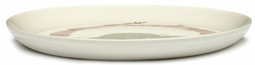 Assiette S blanc avec motif rouge Feast - Serax - The Cool Republic