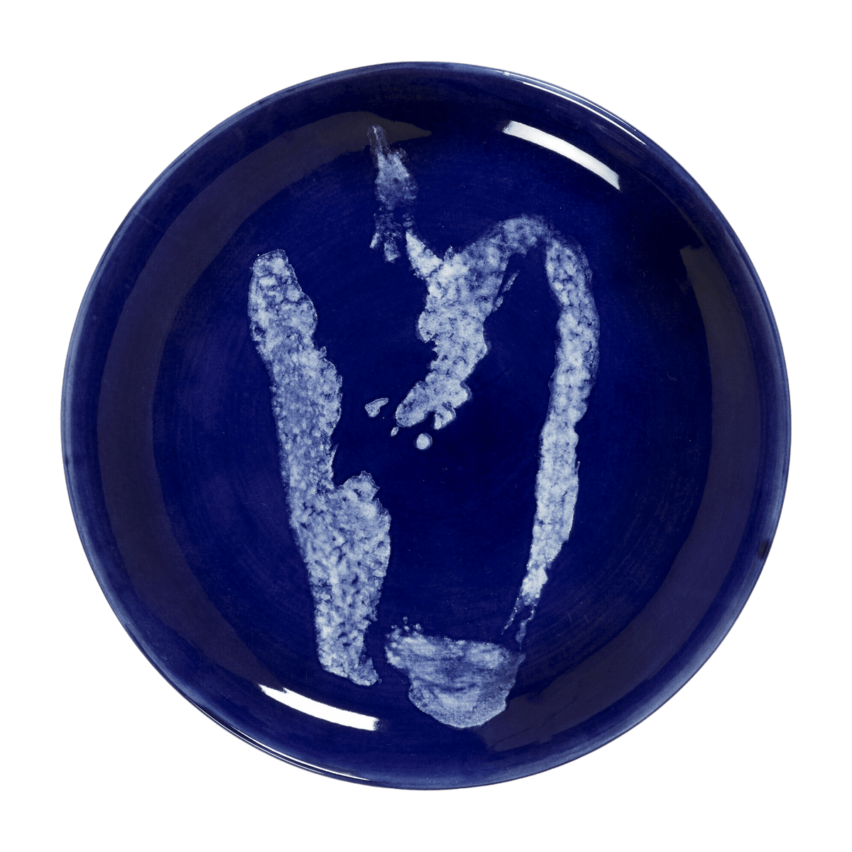 Assiette S bleu avec poivron blanc Feast - Serax - The Cool Republic