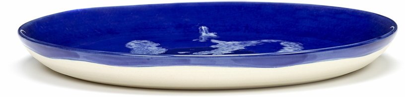 Assiette S bleu avec poivron blanc Feast - Serax - The Cool Republic