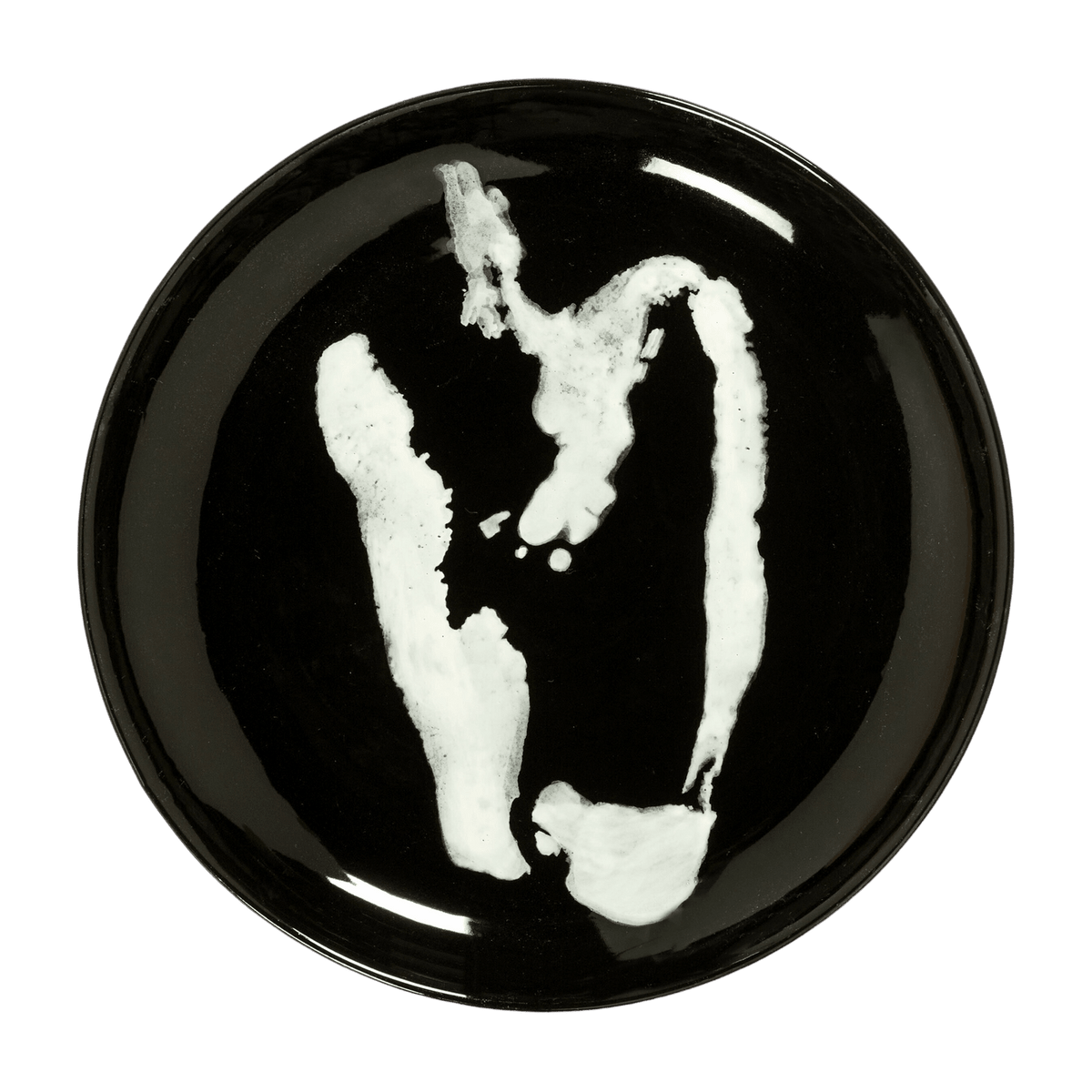 Assiette S noir avec poivron blanc Feast - Serax - The Cool Republic