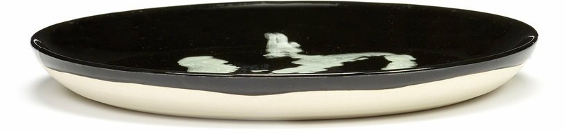 Assiette S noir avec poivron blanc Feast - Serax - The Cool Republic