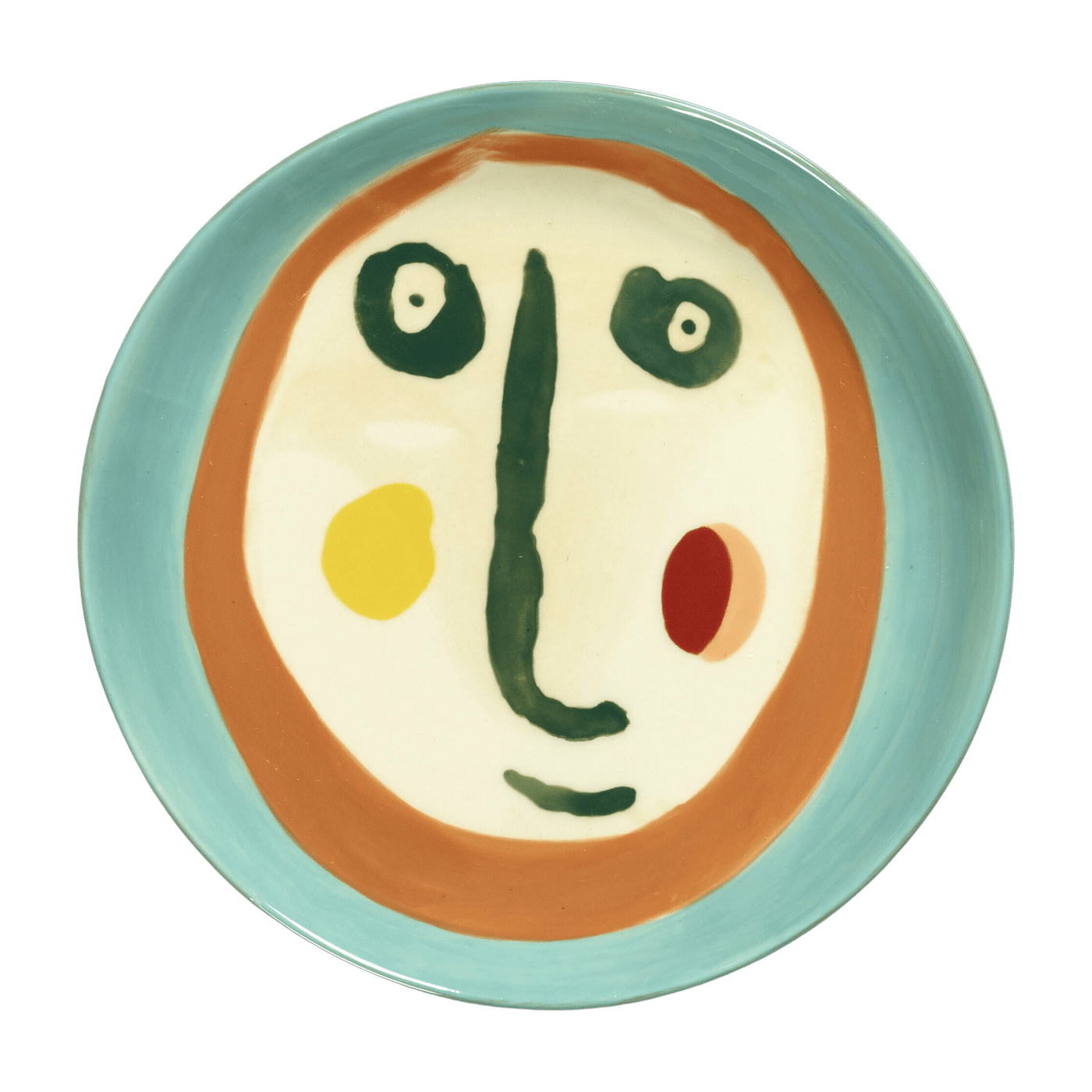Assiette turquoise Face 16 cm Feast - Serax - The Cool Republic