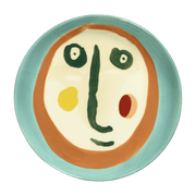 Assiette turquoise Face 16 cm Feast - Serax - The Cool Republic