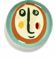 Assiette turquoise Face 19 cm Feast - Serax - The Cool Republic