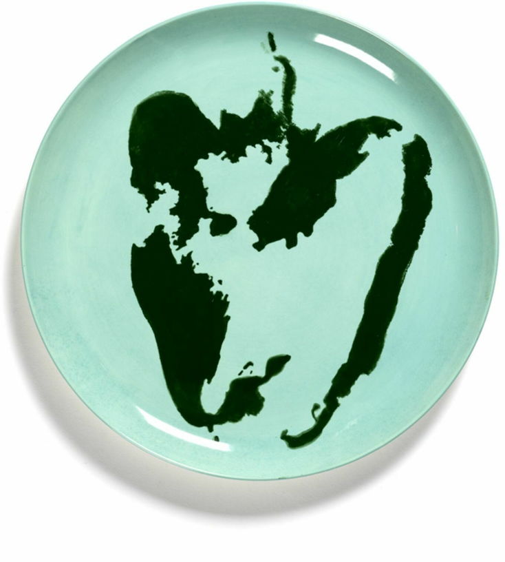 Assiette turquoise Poivron 26,5 cm Feast - Serax - The Cool Republic