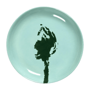 Assiette XS azur avec artichaut vert Feast - Serax - The Cool Republic