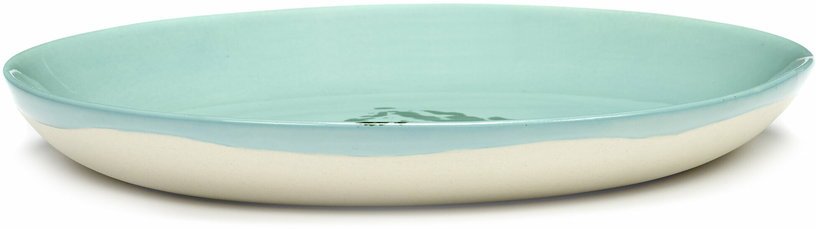 Assiette XS azur avec artichaut vert Feast - Serax - The Cool Republic
