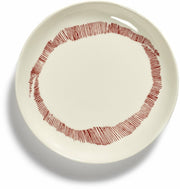 Assiette XS blanche avec motif rouge Feast - Serax - The Cool Republic