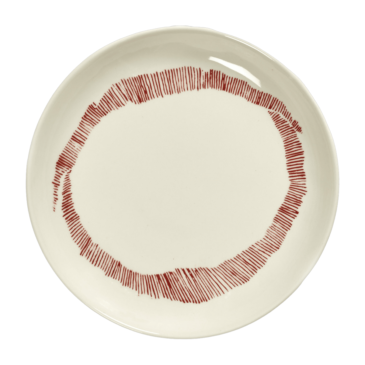 Assiette XS blanche avec motif rouge Feast - Serax - The Cool Republic
