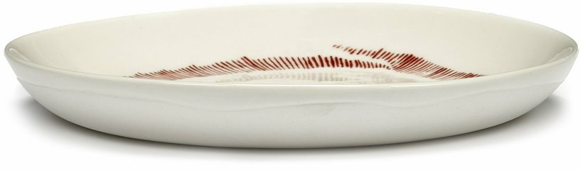 Assiette XS blanche avec motif rouge Feast - Serax - The Cool Republic