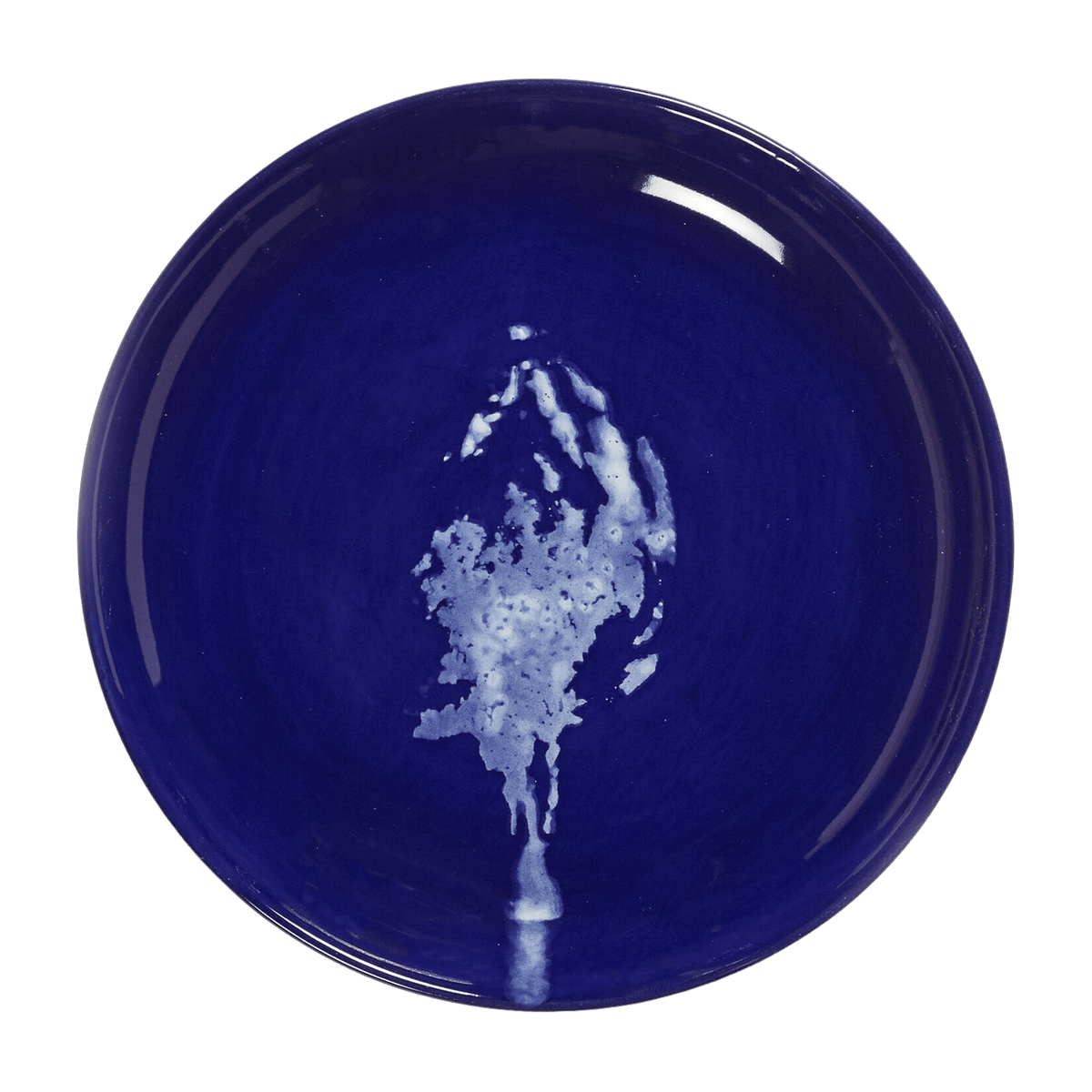 Feast Blue XS Plate with White Artichoke - Serax - The Cool Republic