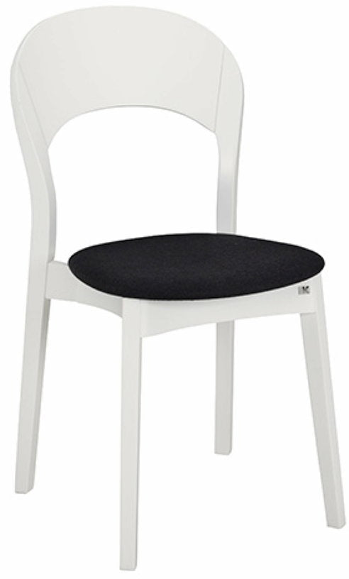 Assise de chaise en tissu noir Rainbow - Hans k - The Cool Republic