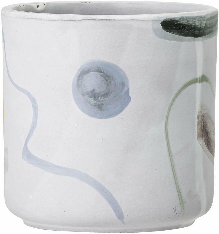 Azura Pot De Fleurs Déco Blanc Terre Cuite - Bloomingville - The Cool Republic