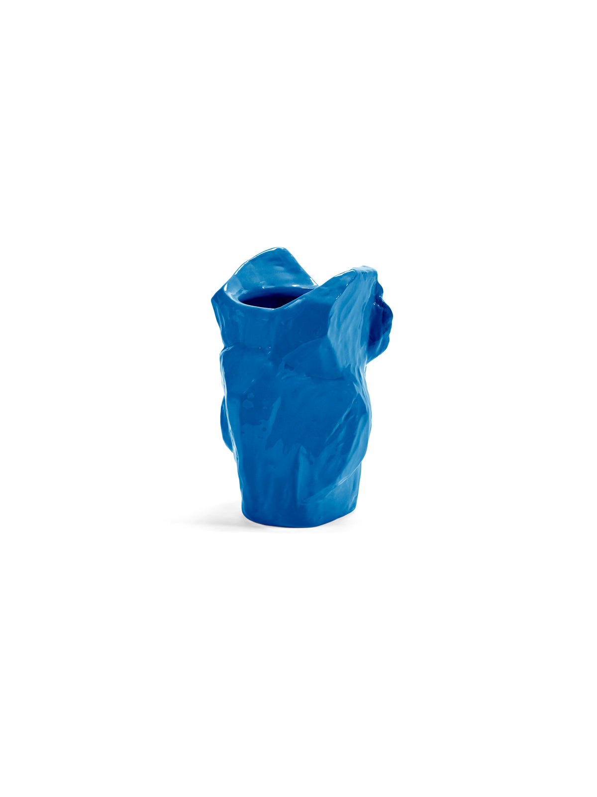 Eulen-Vase aus blauem Steinzeug 12cm Après Minuit - Serax