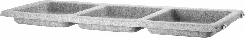 Bac de rangement en feutrine gris clair 78 x 30 cm - String furniture - The Cool Republic