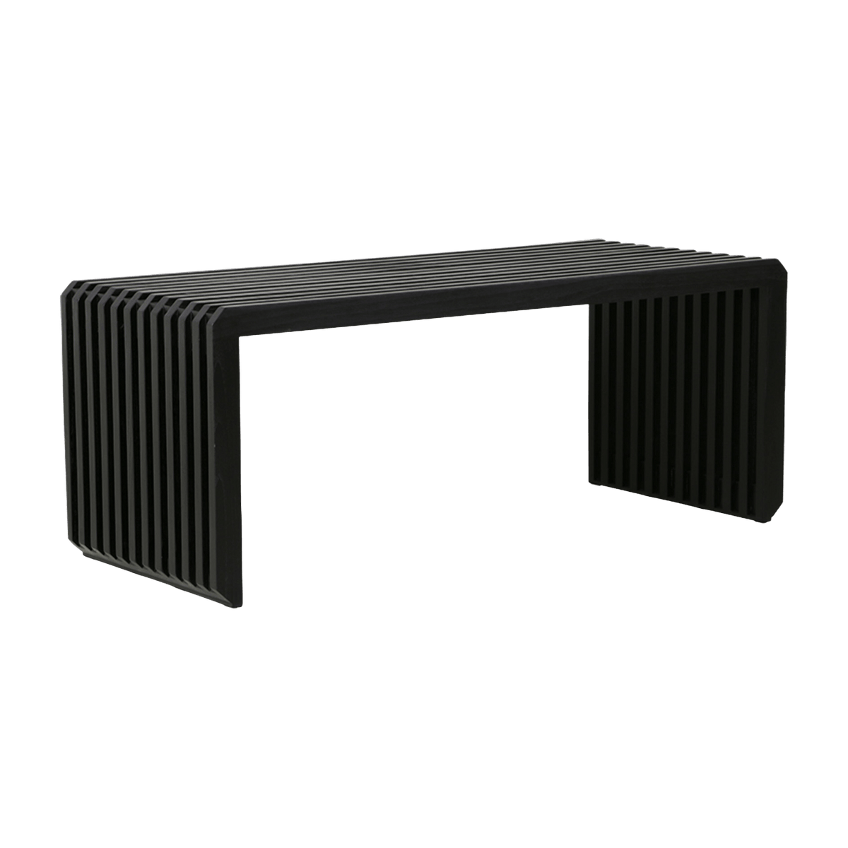 Banc 96 cm à lattes noires - HKliving - The Cool Republic