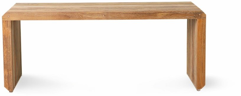 Banc à lattes en bois de teck 96 cm - HKliving - The Cool Republic
