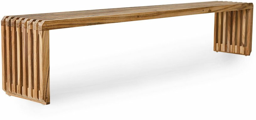 Banc à lattes en teck 180X27 Cm - HKLIVING - The Cool Republic
