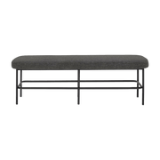 Banc arrondi en polyester gris 140 cm Farell - Bloomingville - The Cool Republic