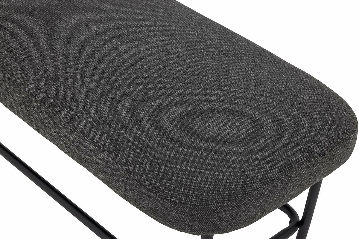 Banc arrondi en polyester gris 140 cm Farell - Bloomingville - The Cool Republic