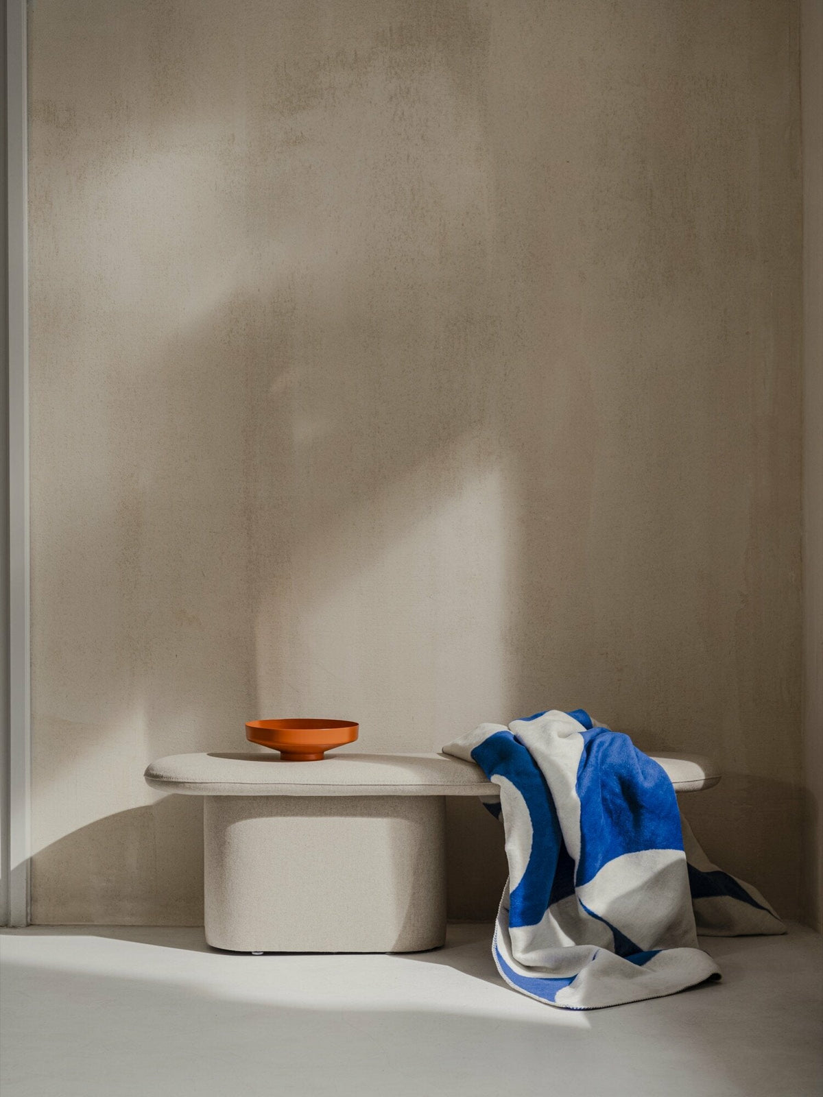 Banc avec laine beige classique 130 x 36 cm Rull - noo.ma - The Cool Republic