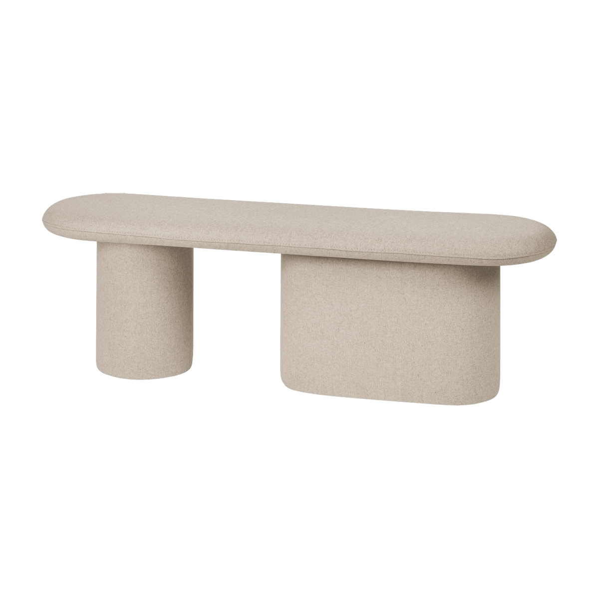 Banc avec laine beige classique 130 x 36 cm Rull - noo.ma - The Cool Republic