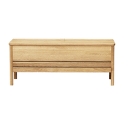 Banc avec rangement en chêne huilé blanc 111 cm A Line - Form & Refine - The Cool Republic