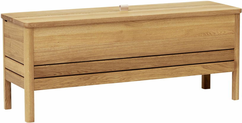 Banc avec rangement en chêne naturel 111 cm A Line - Form & Refine - The Cool Republic