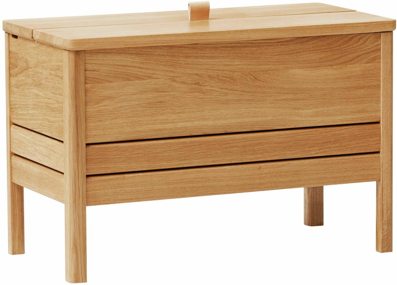 Banc avec rangement en chêne naturel 68 cm A Line - Form & Refine - The Cool Republic