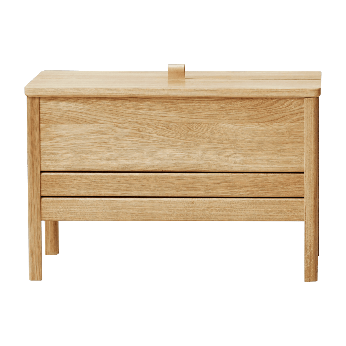 Banc avec rangement en chêne naturel 68 cm A Line - Form & Refine - The Cool Republic