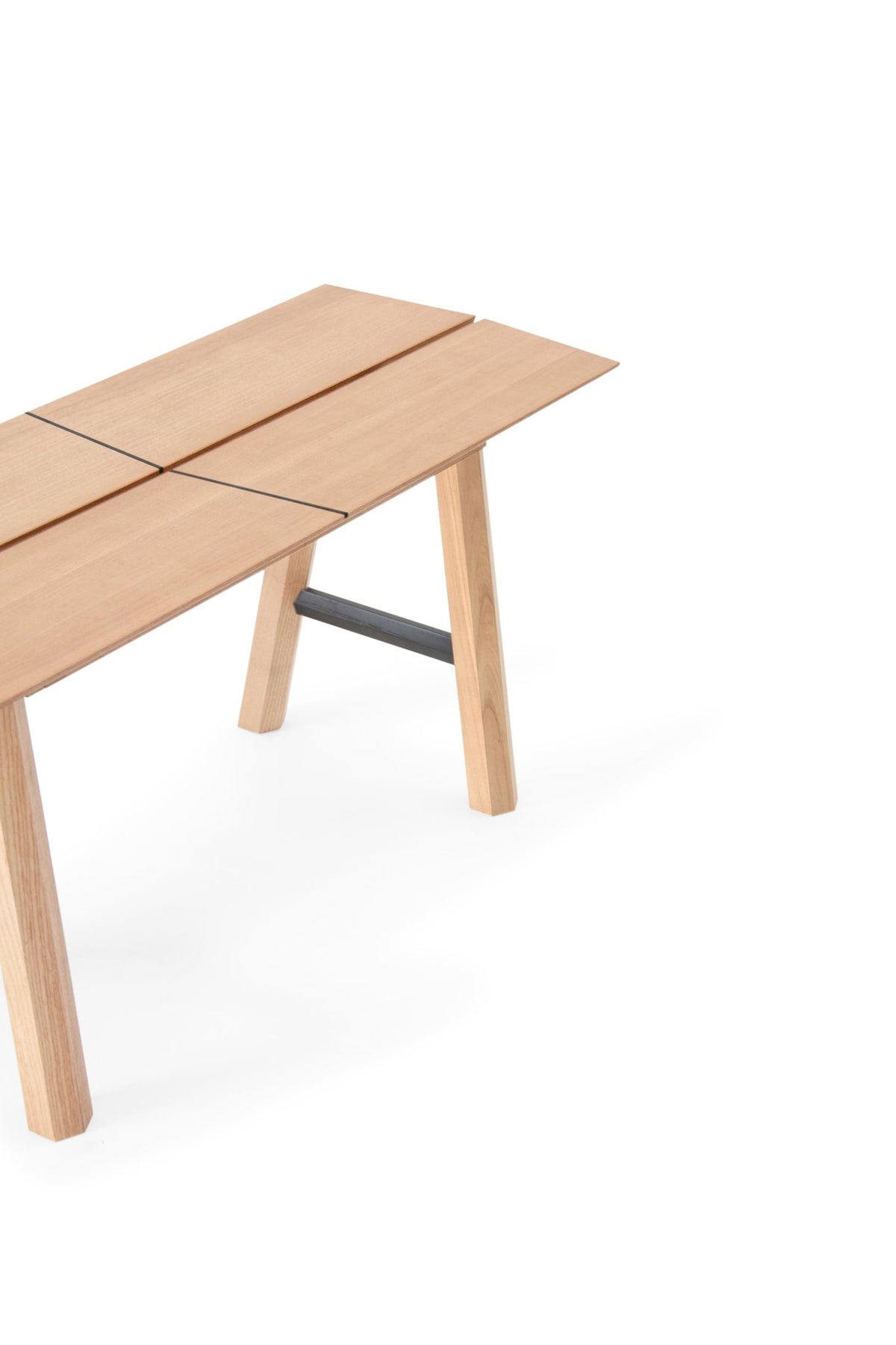 Banc chêne et pieds noirs SAVIA - Woodendot - The Cool Republic