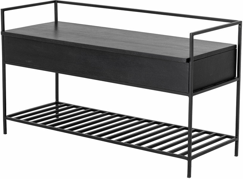 Banc coffre en manguier noir Abelone - Bloomingville - The Cool Republic