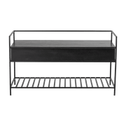 Banc coffre en manguier noir Abelone - Bloomingville - The Cool Republic