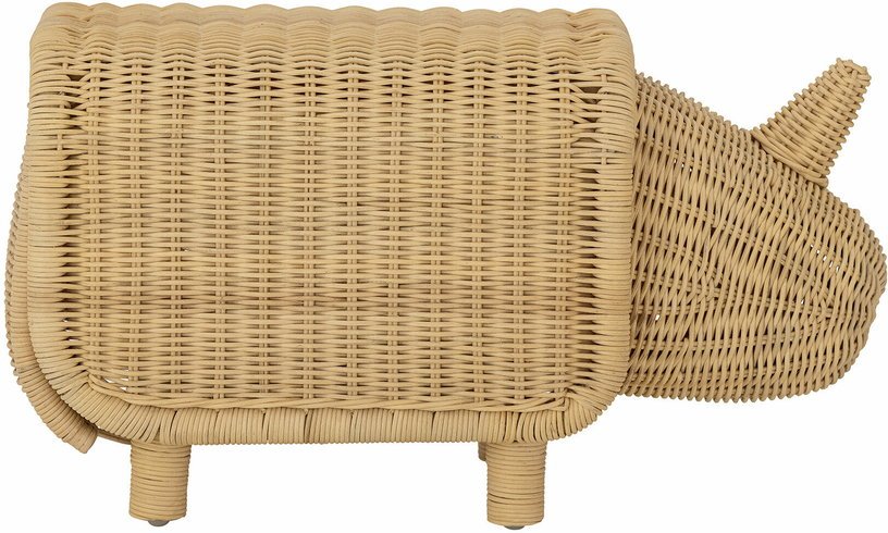 Banc coffre rhinocéros en rotin Soffe - Bloomingville Mini - The Cool Republic