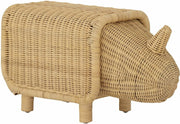 Banc coffre rhinocéros en rotin Soffe - Bloomingville Mini - The Cool Republic
