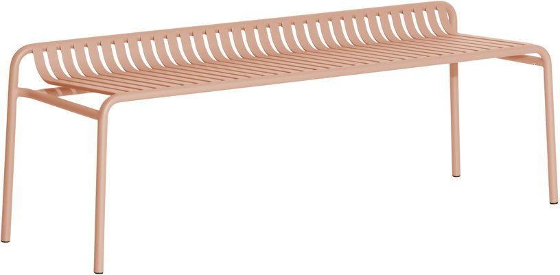 Banc de jardin bas rose blush Week - end - Petite Friture - The Cool Republic