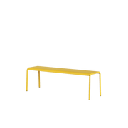 Banc de jardin en acier thermolaqué inoxydable jaune 140x42x45cm Panorama - TIPTOE - The Cool Republic