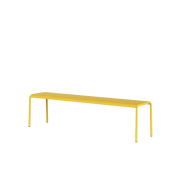 Banc de jardin en acier thermolaqué inoxydable jaune 170x42x45cm Panorama - TIPTOE - The Cool Republic