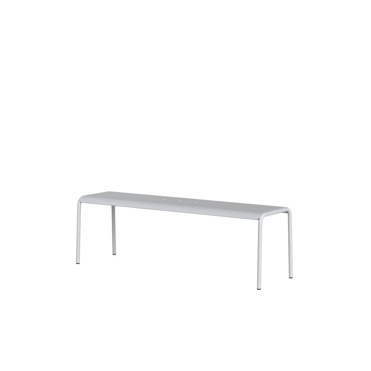 Banc de jardin en acier thermolaqué inoxydable vert forêt 140x42x45cm Panorama - TIPTOE - The Cool Republic