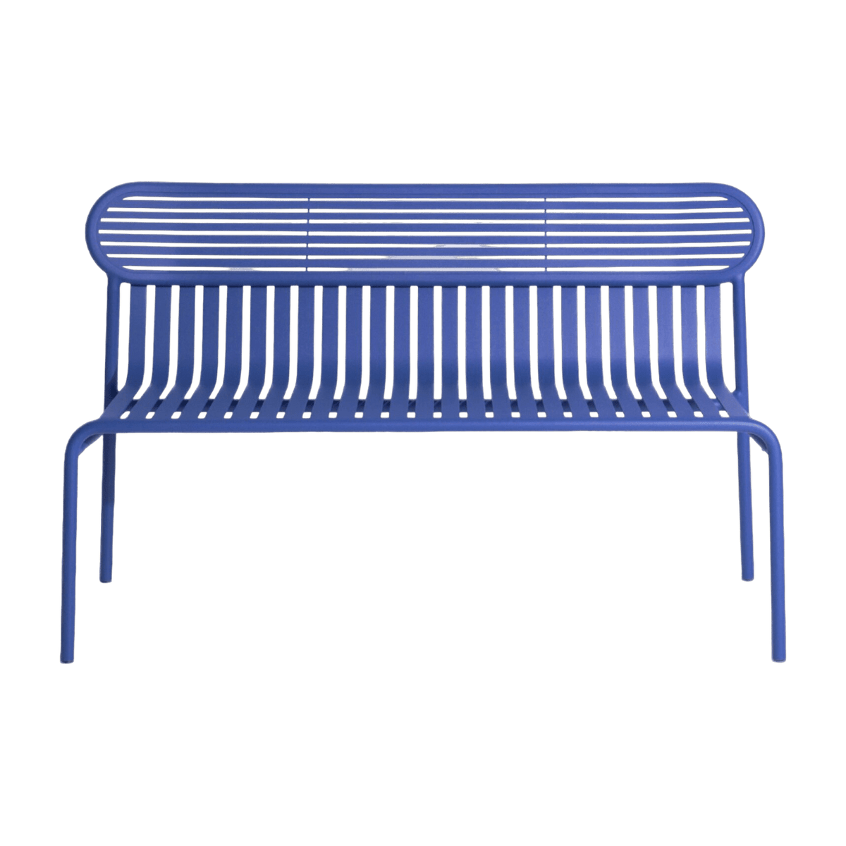 Banc de jardin en aluminium bleu Week-End - Petite Friture - The Cool Republic