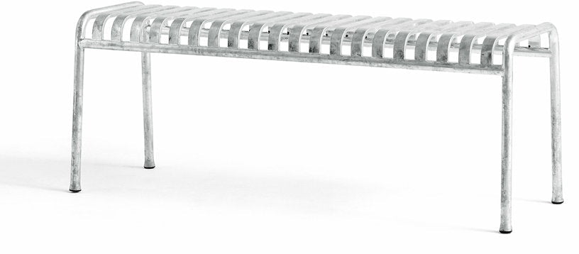 Banc de jardin en métal gris galvanisé Palissade - HAY - The Cool Republic