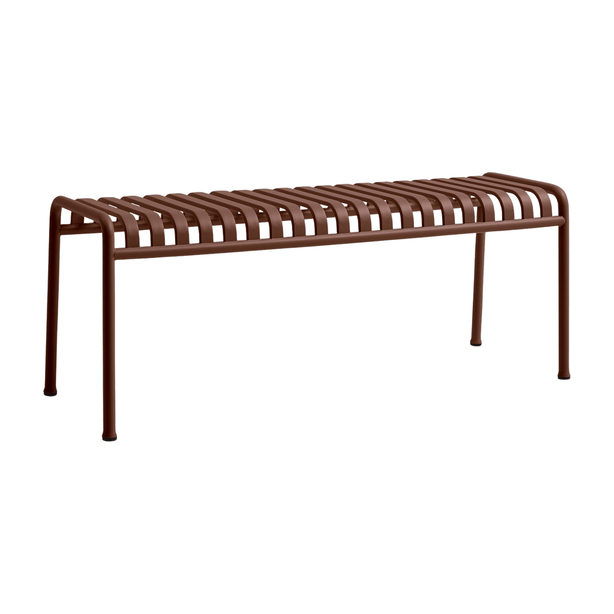 Banc de jardin en métal rouge Palissade - HAY - The Cool Republic
