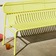 Banc de jardin jaune Week - End - Petite Friture - The Cool Republic