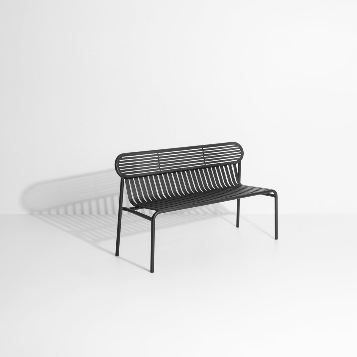 Banc de jardin noir Week-End - Petite Friture - The Cool Republic