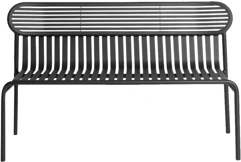 Banc de jardin noir Week-End - Petite Friture - The Cool Republic