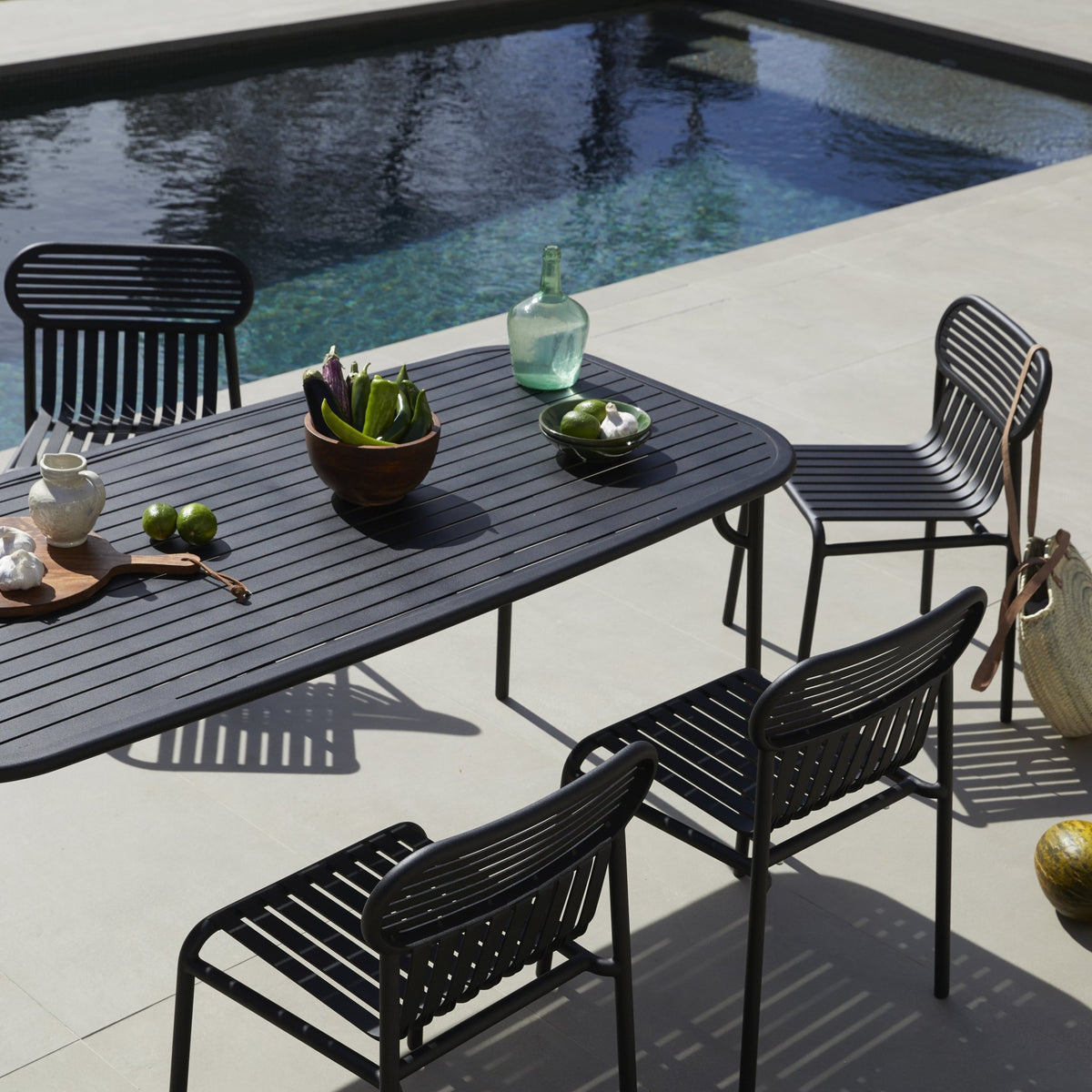 Banc de jardin rose blush Week-End - Petite Friture - The Cool Republic
