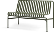 Banc de jardin sans accoudoirs en métal olive Palissade - HAY - The Cool Republic